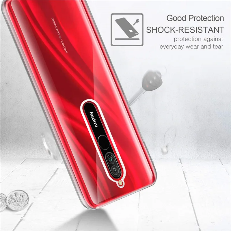 3 в 1 стекло + чехол для Redmi 8 A case мягкий силиконовый чехлы Xiomi 8A камера защитная