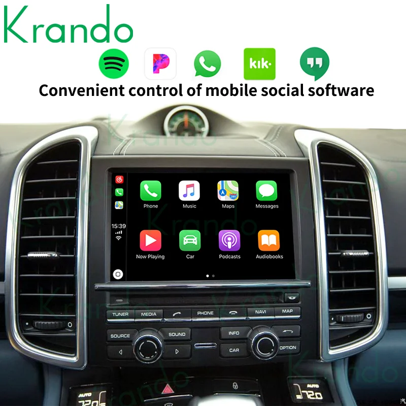 Krando беспроводной Apple Carplay BOX для Porsche Cayenne 957 955 958 PCM 3 1 4 0 адаптер Android автомобильный
