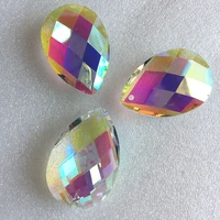 100pcslot 38mm ab color crystal chandelier hanging beads crystal prism suncatcher crystal trimming drops