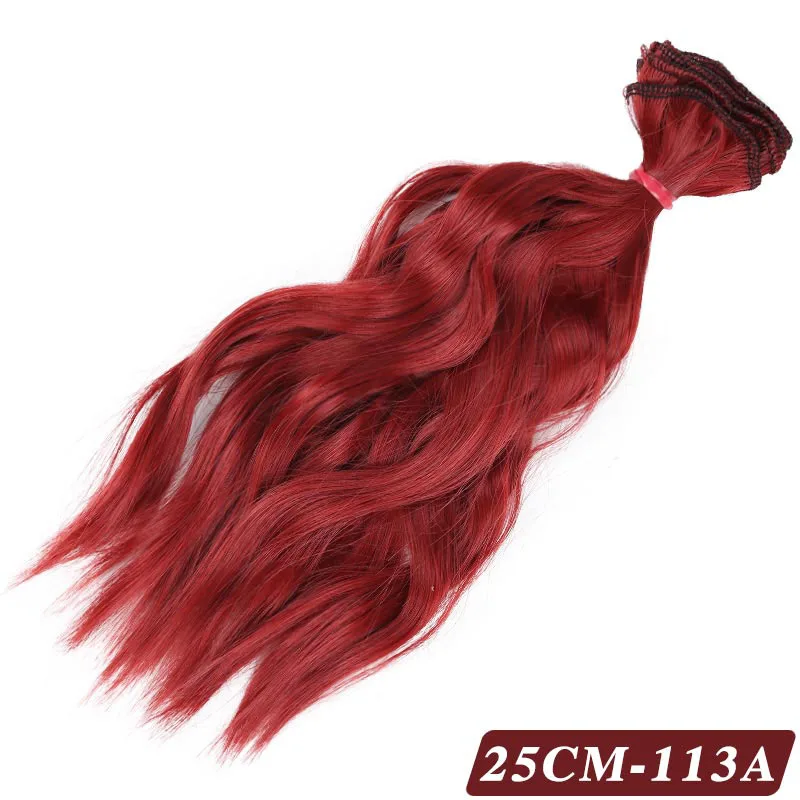 Allaosify BJD парик кудрявый 25 см* 100 см волосы для кукол синтетический парик волосы для кукол