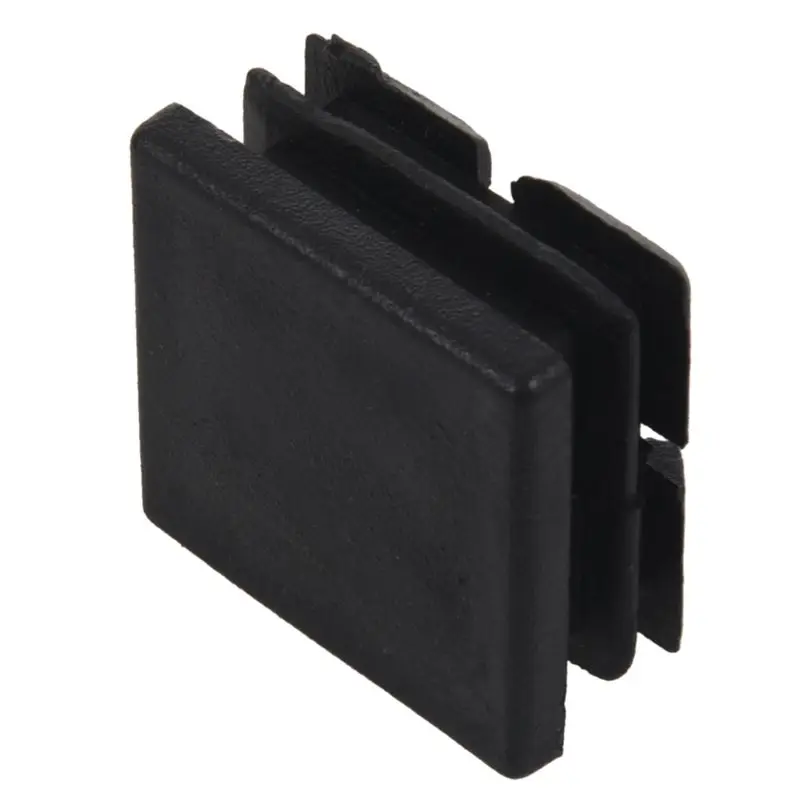 Square Table Chair Leg Tube Pipe Feet Insert Cap 25mmx25mm 20pcs Black Promotion | Мебель