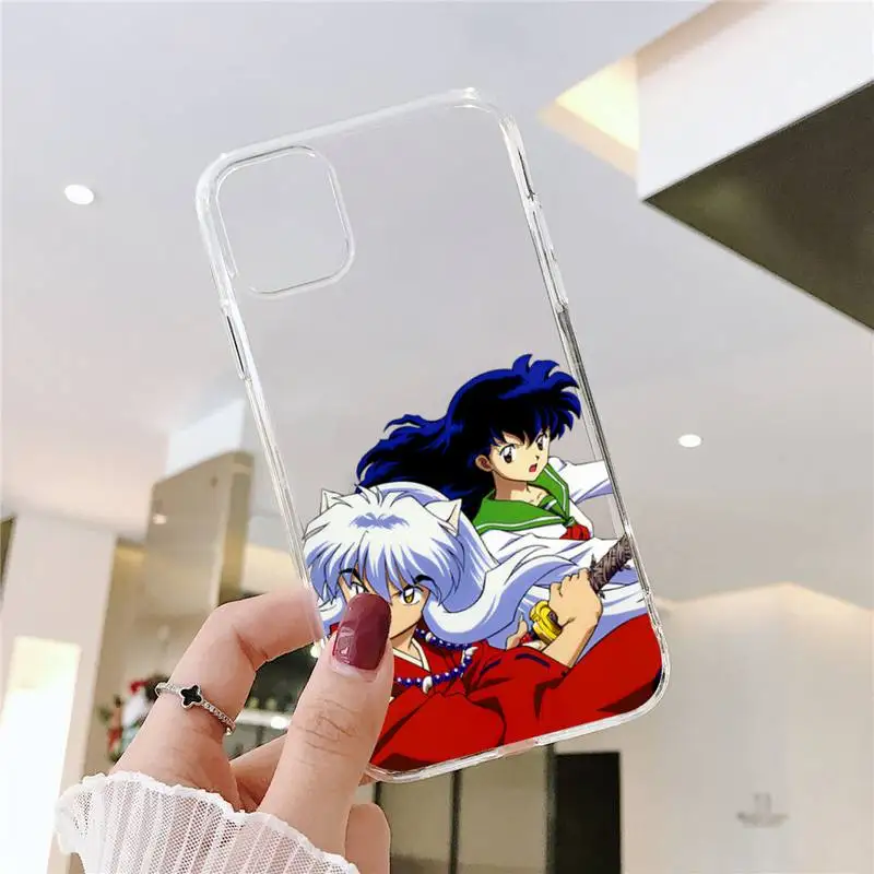 

Anime Inuyasha Hot Selling Phone Case Transparent soft For iphone 5 5s 5c se 6 6s 7 8 11 12 plus mini x xs xr pro max