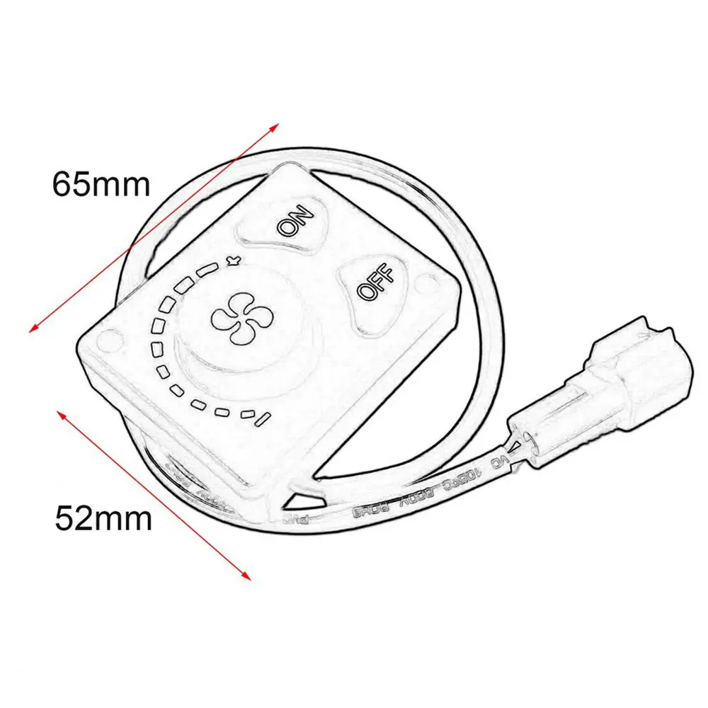 

12V/5000W Creative Single-hole Parking Diesel Heater Knob Switch Essential Car Accessories