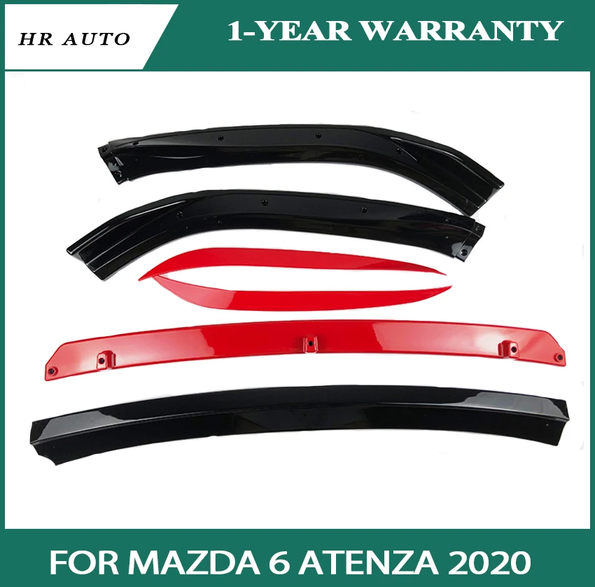 3 adet ön tampon difüzör Spoiler dudak Fit Mazda 6 Atenza 2020 ön tampon Splitter dudak kapak Trim