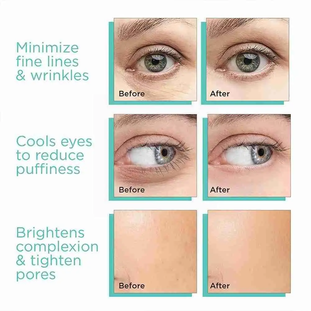 

Large Beauty Ice Hockey Energy Beauty Crystal Ball Water Face Ice 2pcs/Box and Eye Wave Cooling Skin Care Globes Massage T6L1