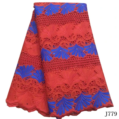 As picture Хлопок африканская сухая кружевная ткань нигерийская кружевная ткань высокое качество Белая швейцарская Вуаль в швейцарском стиле 5 ярдов - Цвет: As picture