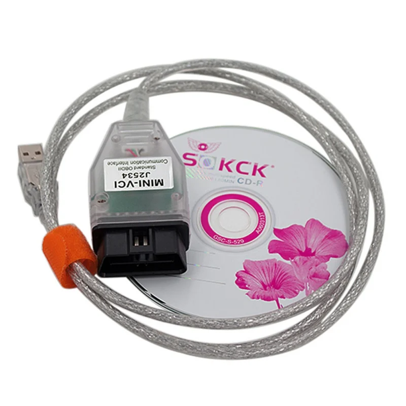 Мини VCI интерфейс для TOYOTA TIS Techstream V13.00.022 MINI-VCI FT232RL чип J2534 OBD2 автомобильный