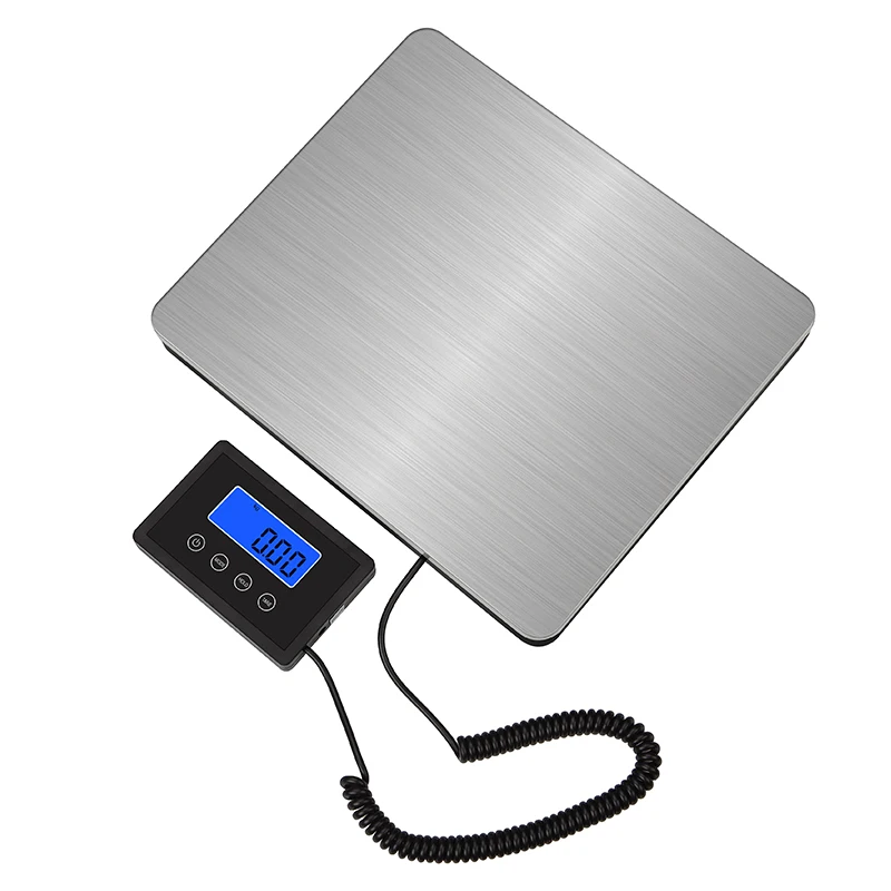 B&aacute;scula electr&oacute;nica port&aacute;til de acero inoxidable, balanza de suelo con pantalla LCD, 180kg-1