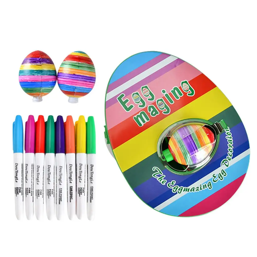 

Оригинальный набор для украшения пасхальных яиц, в комплект входят 8 ярких быстросохнущих маркеров, которые легко сделать для мальчиков и д...