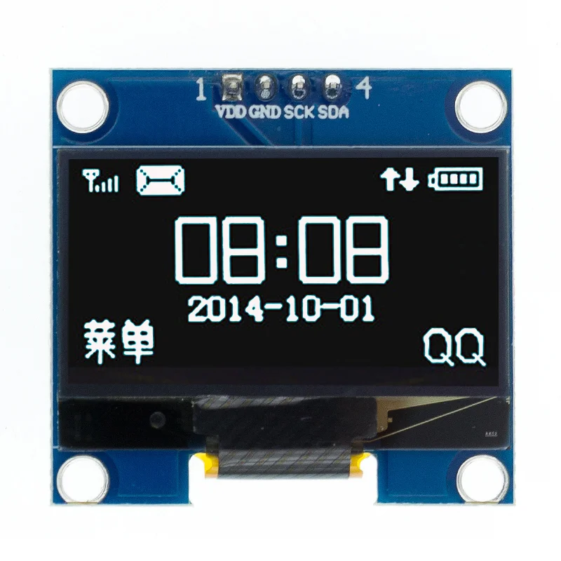 Модуль O LED SPI/IIC I2C 1 3 дюйма белый/синий цвет 3x64 | Электронные компоненты и