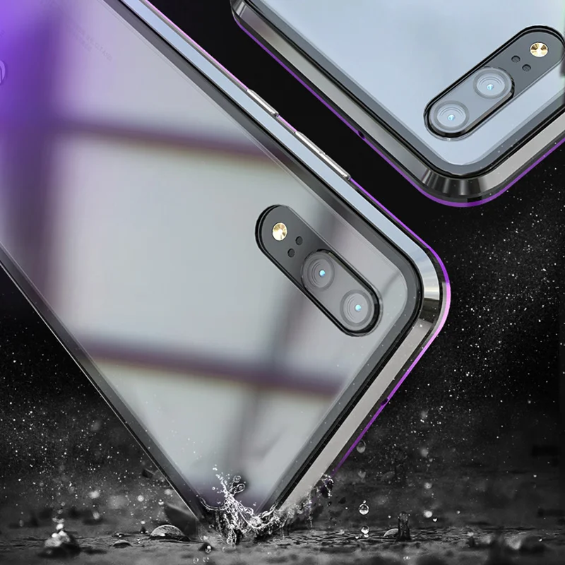 Роскошный Магнитный чехол для huawei P20 P30 Pro Lite с защитой от подзорья переднее и