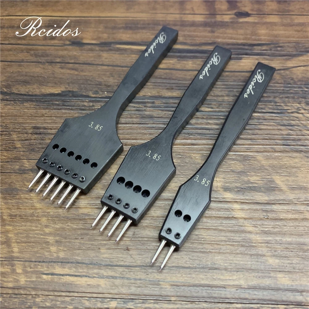 

RCIDOS Black version Round hole Puncher,Manual Stitching hole Punching tools,Combined Stitch hole cutter,Dis 3/4/5/6mm