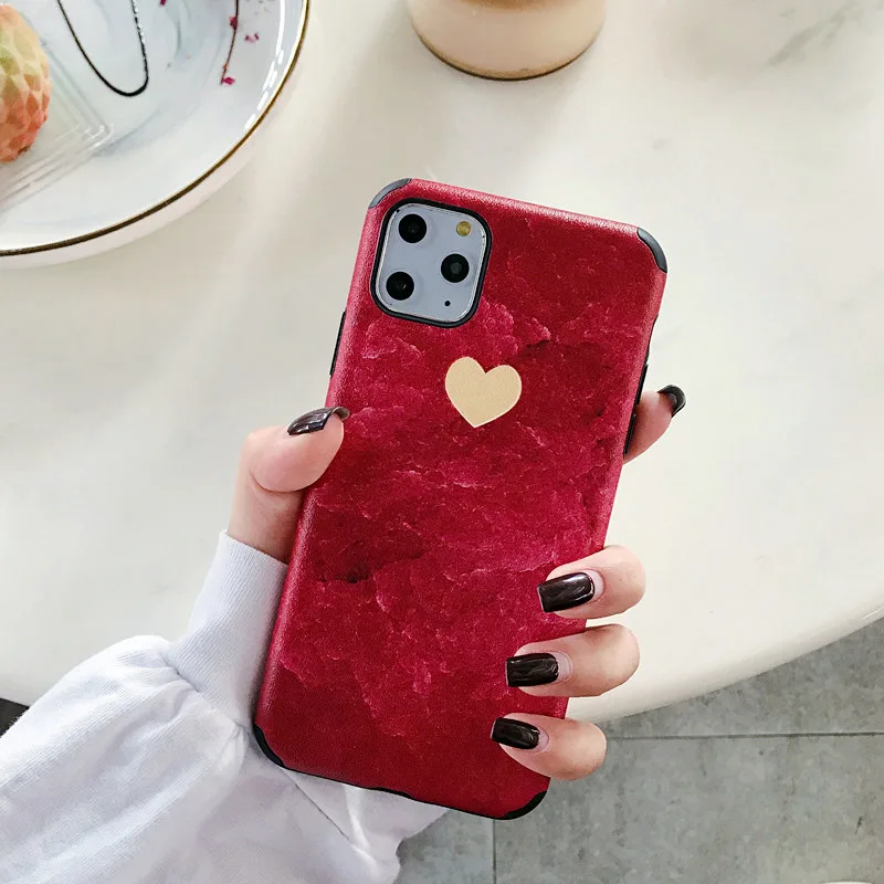 Мягкая каменная текстура «любящее сердце» Чехлы для huawei P30Lite P20 Коврики 20 30 Pro Honor 8X9X10 20Pro V20 20i Nova 3 3i 4 чехлы для айфонов 5 5iPro - Цвет: 2