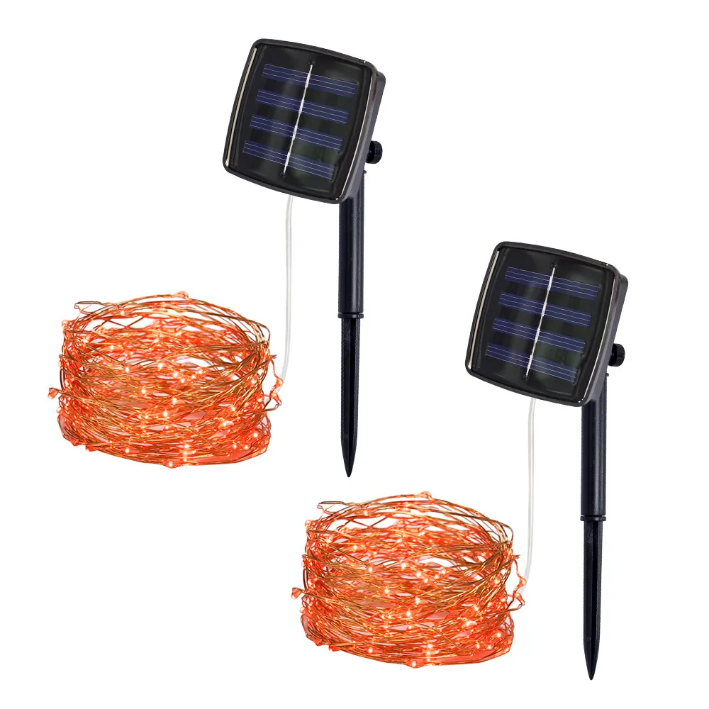 5M 50Lights Solar string lights Outdoor Powered Copper Wire Light String Fairy Party Decor | Дом и сад