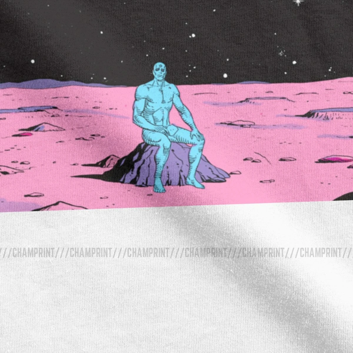The Watchmen Dr Manhattan Men T Shirt Smiley Novel Alan Moore Emo Nihilist Heroes Fun Tee Short Sleeve T-Shirt Cotton | Мужская одежда