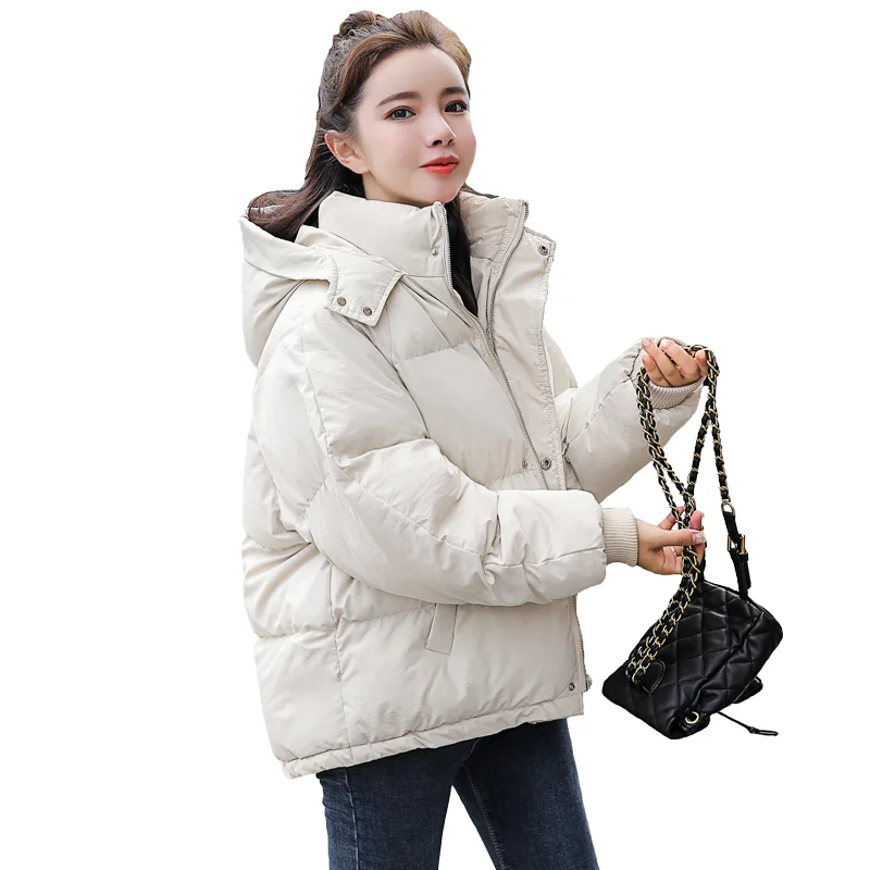 NEW 6 Colors Hooded Loose Y2k Parkas Winter Women Bubble Quilted Coat Thick Warm Korean Puffer Jacket Female Casual Overcoat