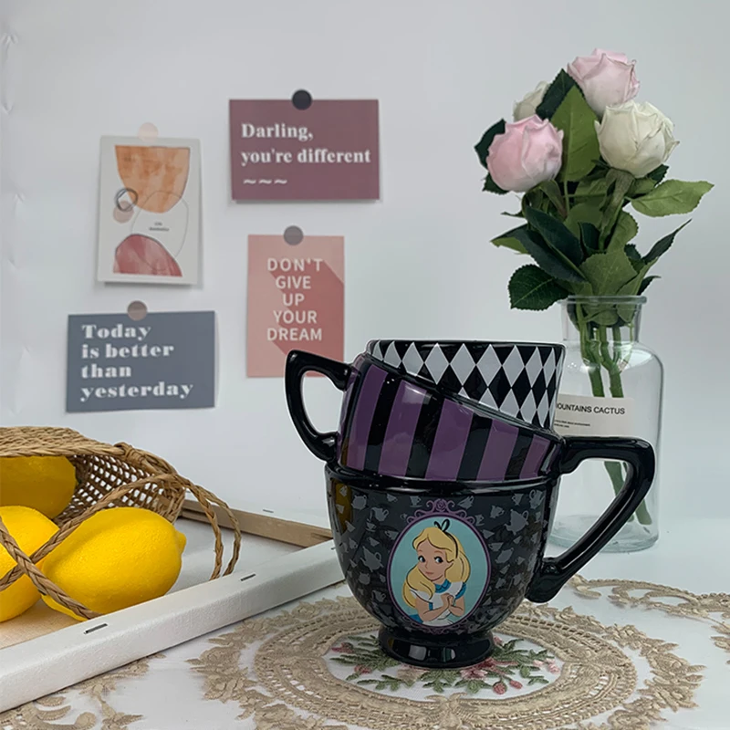 Кружка Алиса в стране чудес Disney забавная трехслойная керамическая чашка аниме