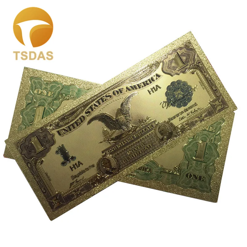 Бесплатная доставка 10 шт./лот американская золотая банкнота 1899 год один доллар