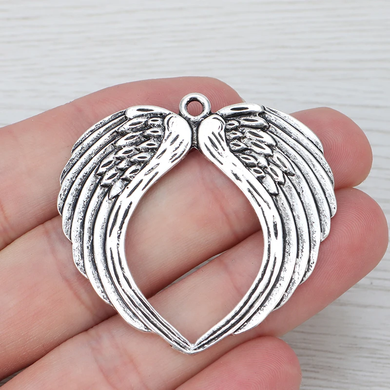 3 х тибетские серебряные перья подвески Крылья ангела Подвески для ожерелья