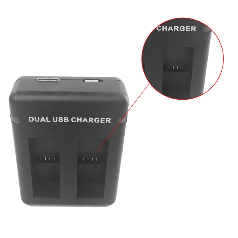 Для Hero 5 6 7 8 Black Battery + двойное зарядное устройство для Hero6 Hero5 аксессуары камеры |