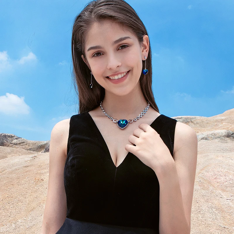 

Женское колье с подвеской в виде океанской тематики, металлическая бижутерия, для свадьбы, дня рождения, подарок для влюбленных