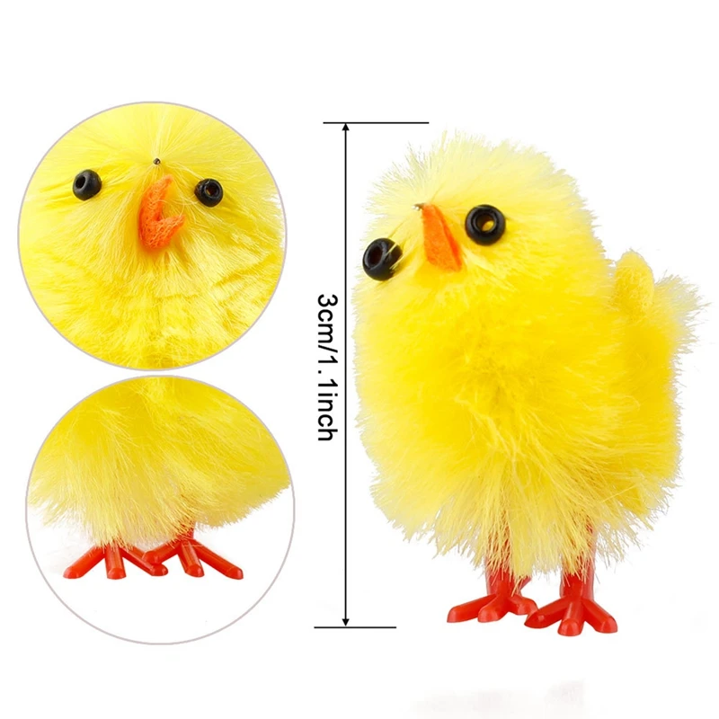 

Simulation Easter Yellow Chick Mini Toys Plush Chicken Gift Home Decor Plush Chicken Toys for Kids
