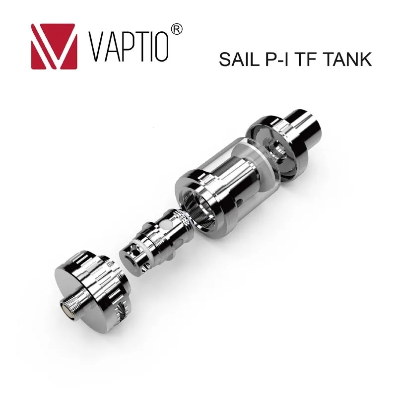 Оригинальный атомайзер VAPIO PT1/P1 TF емкостью бака 2 мл с капельным наконечником 510