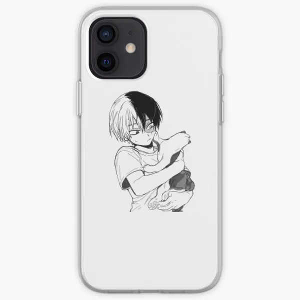 

Todoroki With His Cat Phone Case for iPhone 11 12 13 Pro Max Mini 6 6S 7 8 Plus X XS XR Max 5 5S SE Print Cover Fashion Pattern