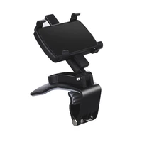 car multifunctional mobile phone bracket sun visor dashboard 360 degree mirror mount gps stand phone holder with parking card
