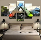 5 шт. ARK Выживание Эволюция логотип игра картины настенное искусство домашний декор плакат холст HD печать живопись Гостиная Декор 20x30