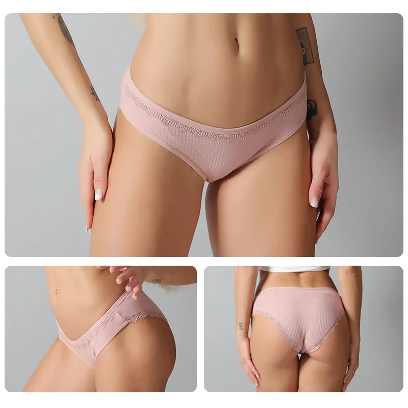 

1PCS Cotton Soft Panties Women Comfortable Underwear Sexy Low-Rise Underpants Female Intimates Lingerie Ladies Briefs Underpants