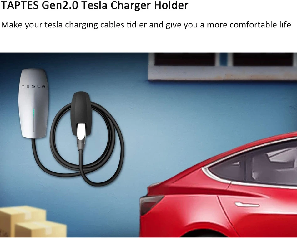

BENOO 1 Pack Charging Cable Organizer for Model 3/Y/S/X Motors Wall Mount Connector Cable Holder For Tesla Charger Accessories