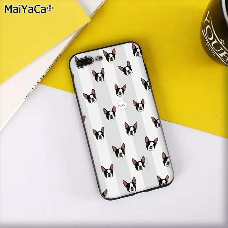 MaiYaCa Frenchies Симпатичный щенок мопс-бульдог Новинка чехол для телефона Fundas чехол для iPhone 11 pro XS MAX 8 7 6 6S Plus X 5 5S SE XR - Цвет: A10