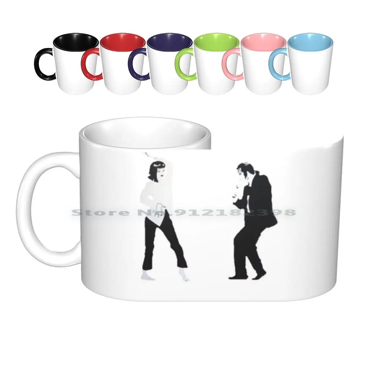 

Pulp Fiction Dancing Ceramic Mugs Coffee Cups Milk Tea Mug Pulp Fiction Mia Dancing Movies Classics Quentin Tarantino Fun Cool