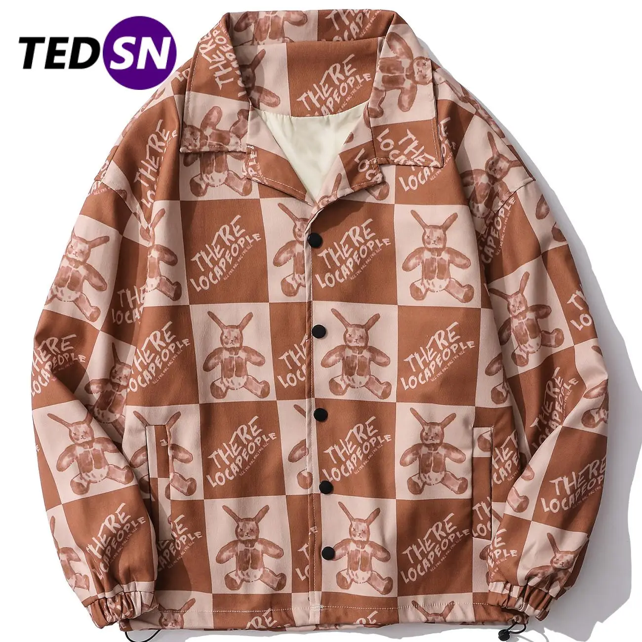 

Куртка мужская и женская TEDSN, с длинным рукавом, в уличном стиле, винтажная, черная, повседневная, осень 2021