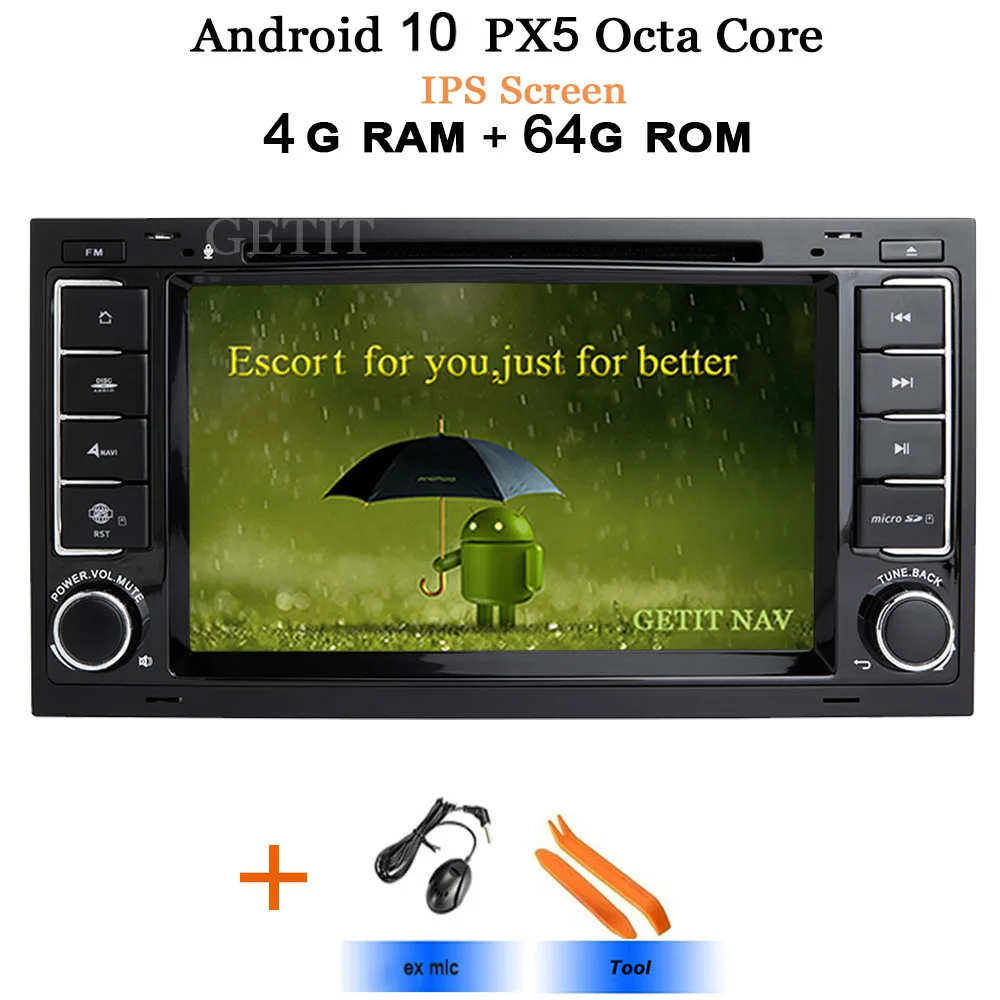 DSP чип ips Android 10 4G 64G Автомобильный gps для Фольксваген туарег Т5 транспортер Multivan dvd-плеер радио Мультимедиа Навигация - Цвет: IPS-PX5 4G