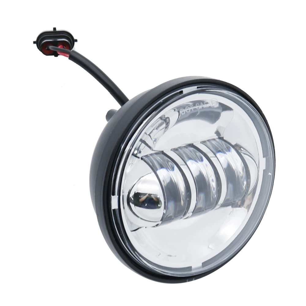 1 пара хромированная/черная 4 5 дюймовая светодиодная фара ближнего света