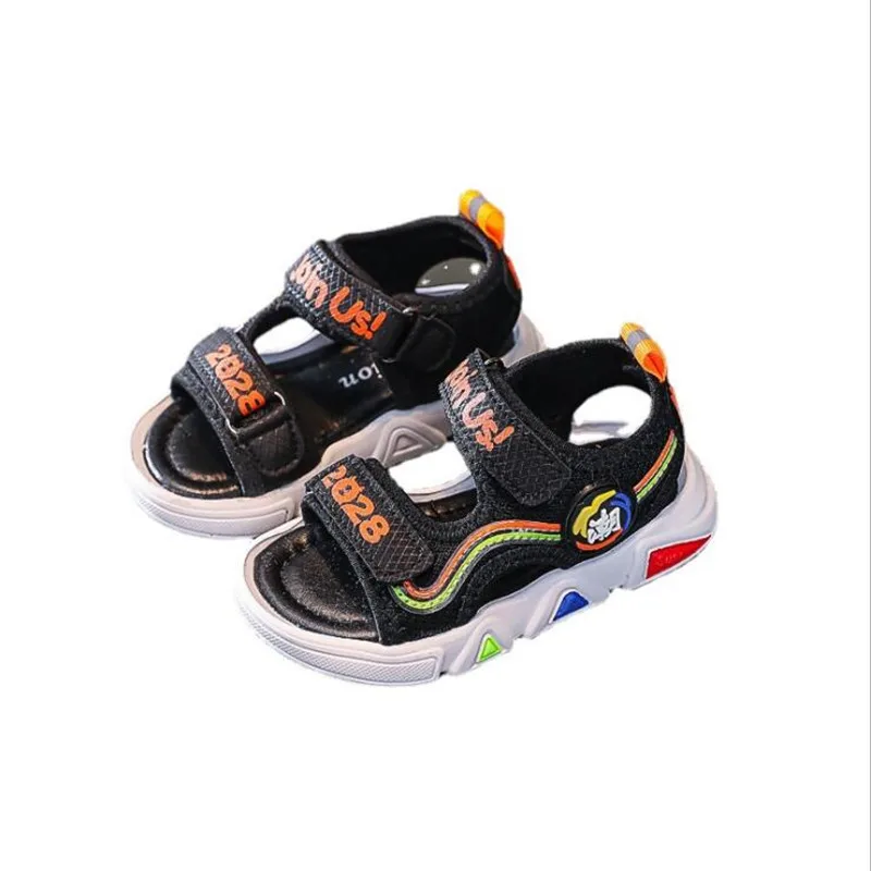 

Children's sandals new soft sole non slip casual beach sandals in summer 2021 boys and girls fashion printed sports sandals