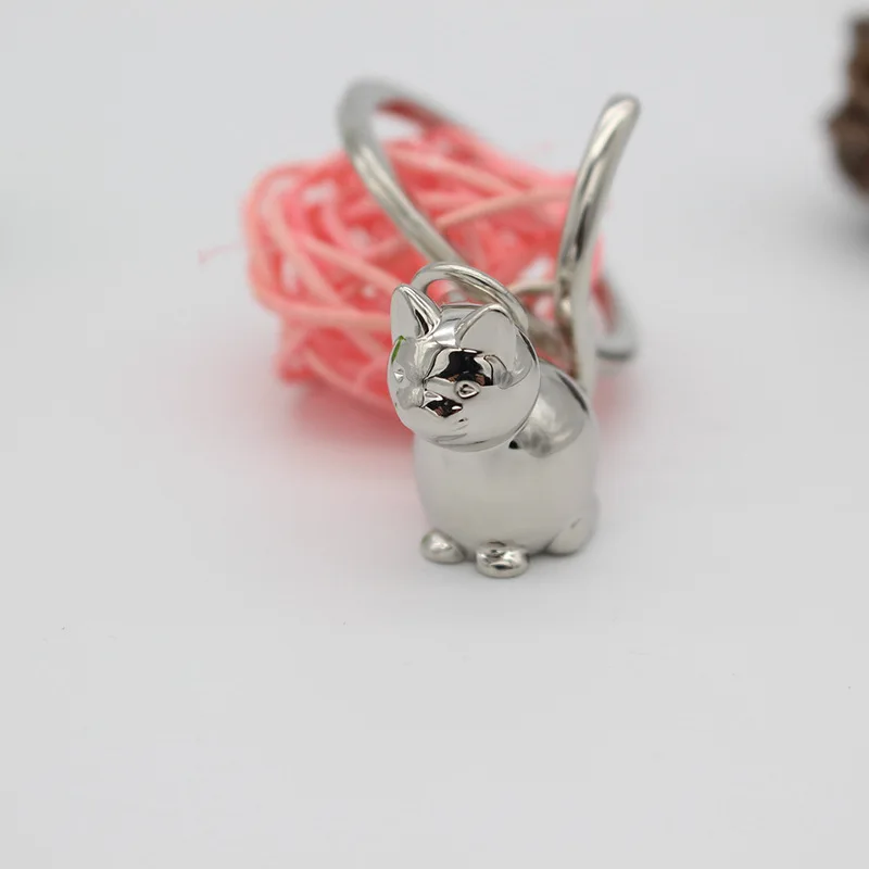 Брелок для ключей в виде кошки 3D милая любовь животное женщин и девушек