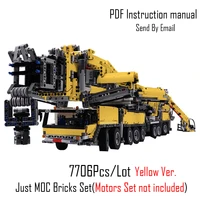 power mobile crane building ltm11200 rc high tech motors kits blocks bricks fit for moc 20920 birthday children gift
