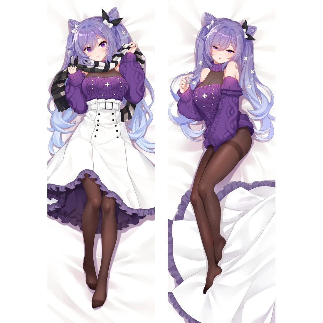 

Game Genshin Impact Ke Qing Cosplay Pillow Cover Cushion Otaku Pillow Case Dakimakura Body Hugging Cosplay Pillowcase