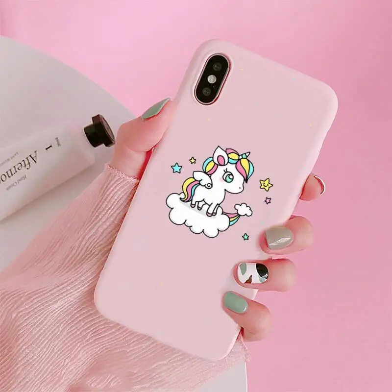

unicorn all high quality pattern Phone Case Candy Color for iPhone 6 7 8 11 12 s mini pro X XS XR MAX Plus