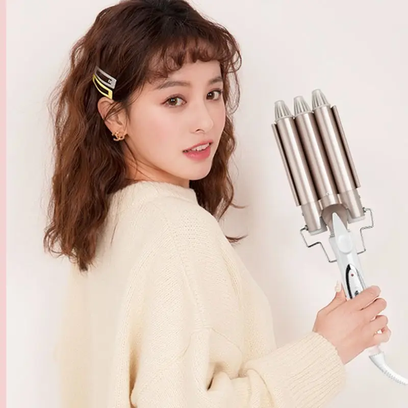 

Triple Barrel Hair Curler 22mm Fast Heating Curling Iron Styling Tools