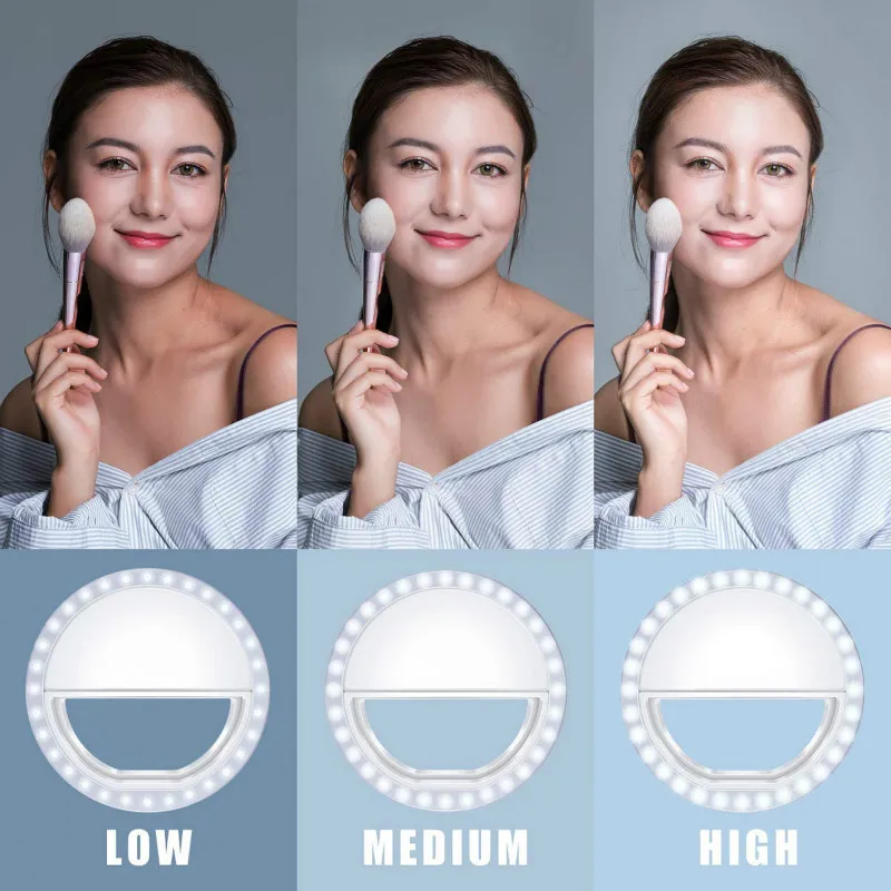 Макросъемка и кольцевая подсветка для Iphone 36 светодиодные лампы студийной