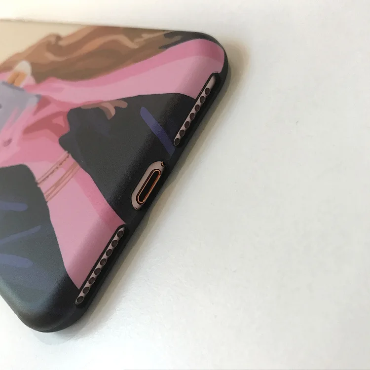 

Wind Illustration Girl's Mobile Phone Shell Drop-Resistant Phone Protective Case Soft Case