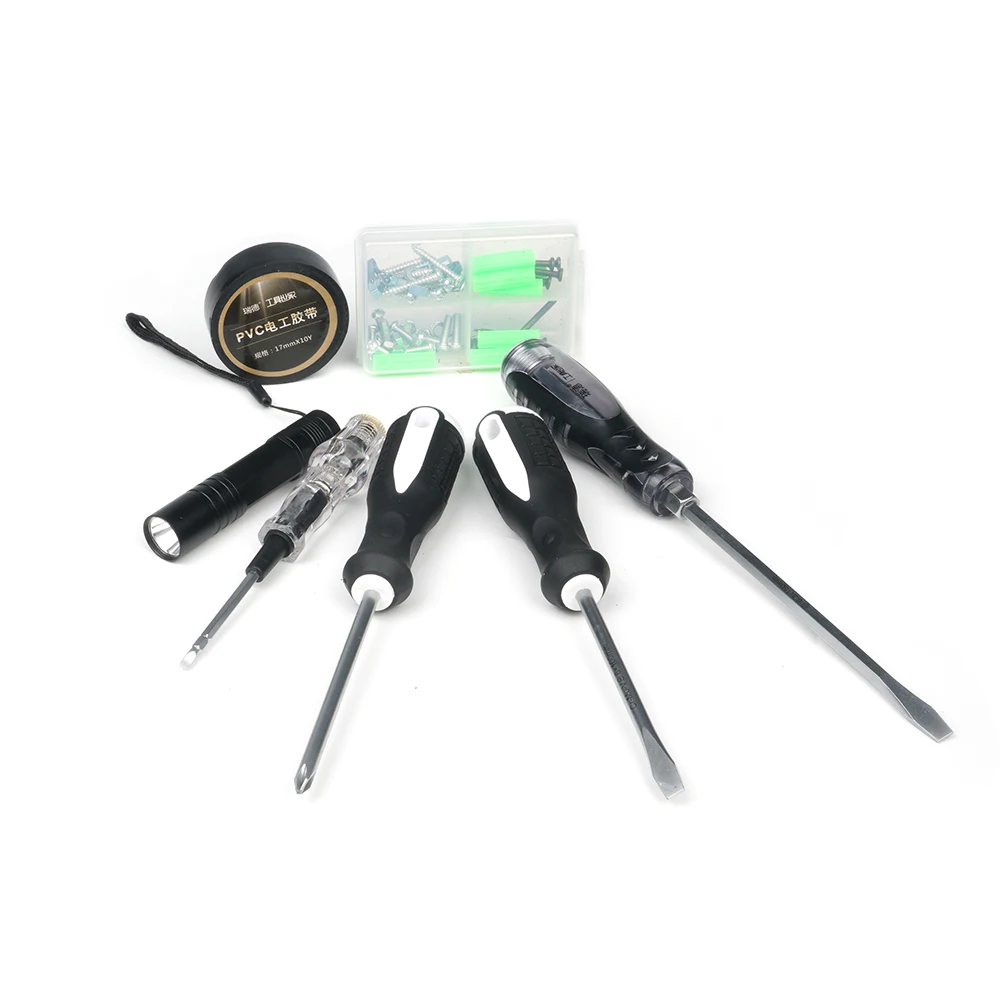 Набор инструментов для домашнего ремонта 63 шт. ударная отвертка плоскогубцы