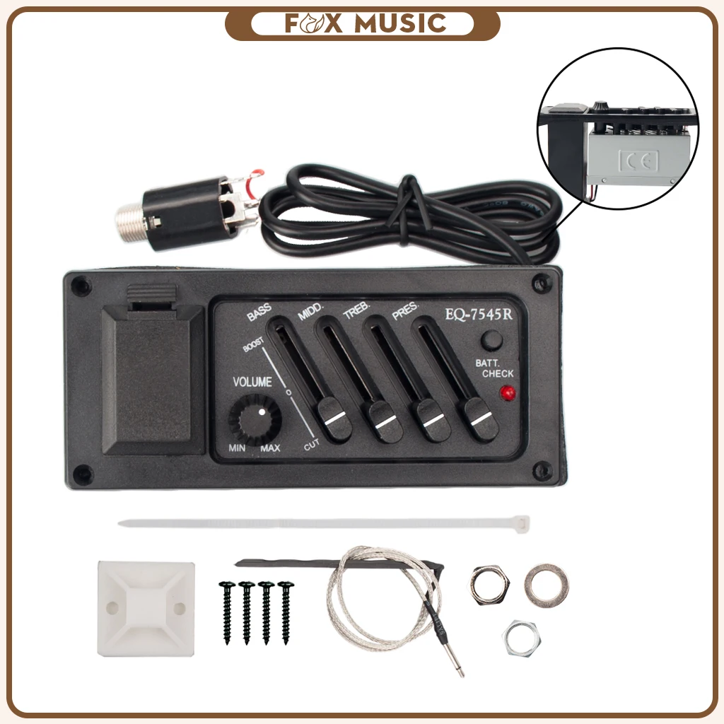 4-полосный усилитель для акустической гитары EQ 7545R