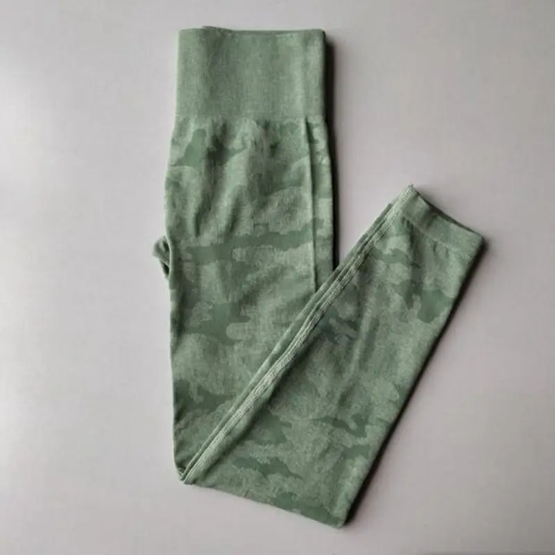 Бесшовные камуфляжные леггинсы для фитнеса женские спортивные Леггинсы с