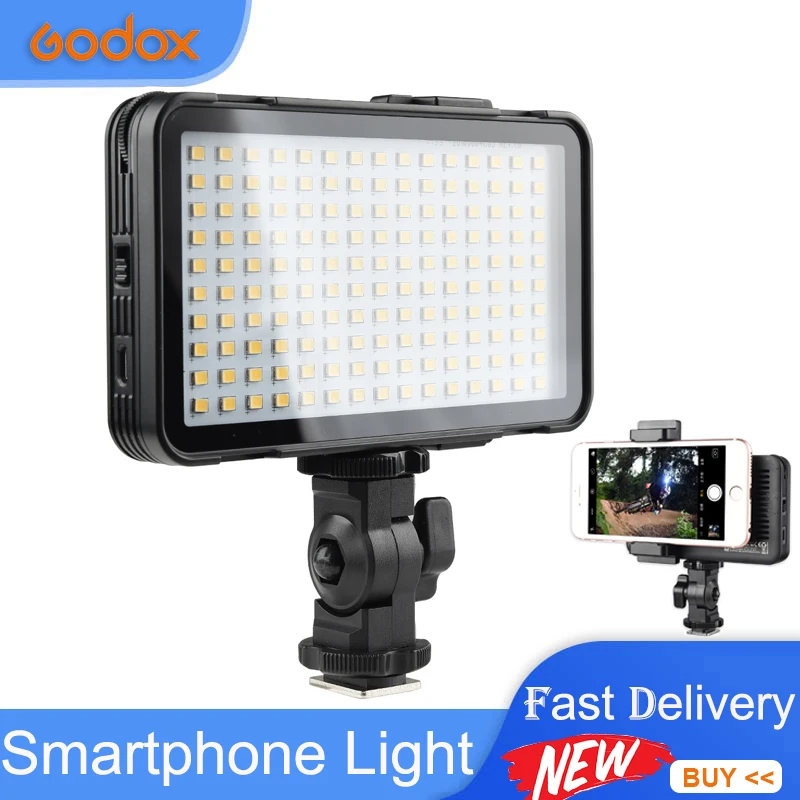 Светодиодная лампа GODOX M150 для смартфона, 9 Вт, 5600 к