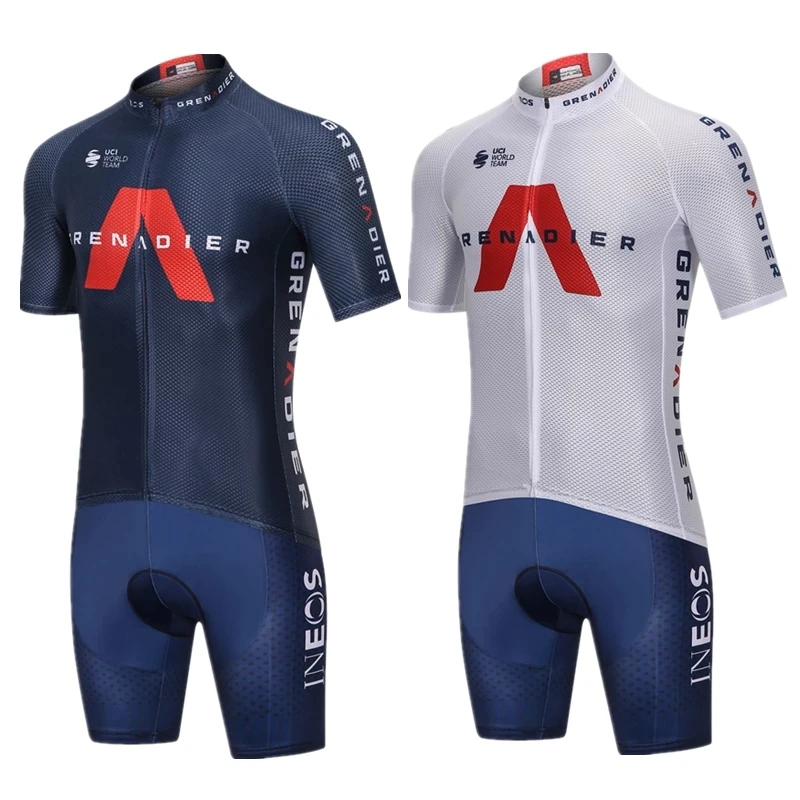 

Cycling Jersey Set Men Team Clothing Ineos Grenadier 2021 Competizione Short Sleeve Suit Training Breathable Light Race Uniform